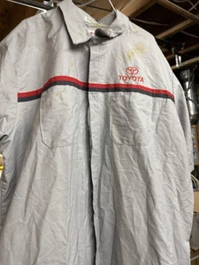 Vintage 3xl Long Short Sleeve Toyota Mechanics Shirt - Picture 1 of 6