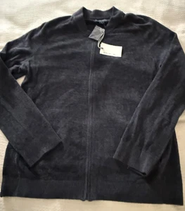 Cárdigan Chaqueta Barefoot Dreams CozyChic Ultra Lite Para Hombres L Cremallera Frontal Minimalista - Imagen 1 de 10