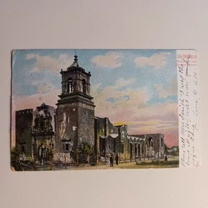 Postkarte Mission San Jose Die zweite Mission San Antonio Texas verschickt - Bild 1 von 9
