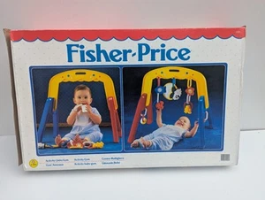 Vintage 1990 Fisher Price Activity Links Baby Play Gym Boxed Complete Vgc! - Picture 1 of 8
