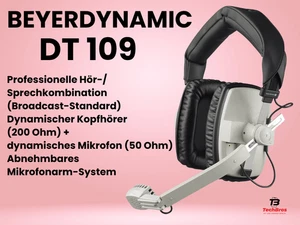 ⭐️ BEYERDYNAMIC DT 109 – LEGENDÄRES STUDIO HEADSET! 🎧 - Bild 1 von 14