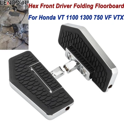 Pedales reposapiés delanteros reposapiés para Honda VTX 1800C / F 1300C VT750 600 Foto 1 de 4