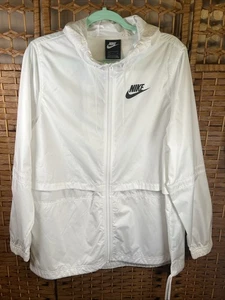Nike Sportswear Damen White Repel Woven Windbreaker Jacke Größe L AJ2982-101 - Bild 1 von 15