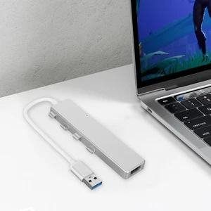 USB Hub Multiport USB3.0 3 USB2.0 USB C Docking Station For Connecting USB F NEW - Afbeelding 1 van 12