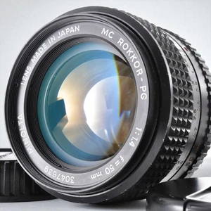 [US Duties Included] Minolta MC ROKKOR-PG 50mm F/1.4 Standard MF Lens - Picture 1 of 14