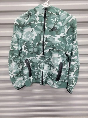 Nike TECH Camo Fleece Youth Full Zip Hoodie Jacket Kids FN9118 Boys XL $115 - Image 1 of 3