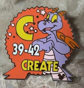 Disney 2008 Figur Epcot Schilder Guss Schlüsselband Pin erstellen - Bild 1 von 2