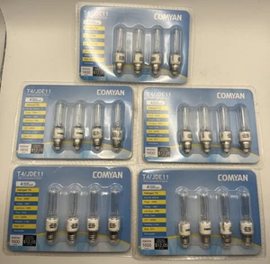 20 Pack JDE11 100W Bulbs, E11 Mini Candelabra Base, Dimmable 2800K White - Picture 1 of 4