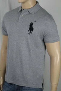 Polo Ralph Lauren Grey Custom Slim Fit Mesh Short Sleeve Shirt Big Pony NWT - Picture 1 of 1