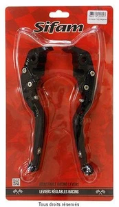 Paire Leviers Réglable Noir avant Gauche Droite Honda CBF 600 N 10-13 - Photo 1/1