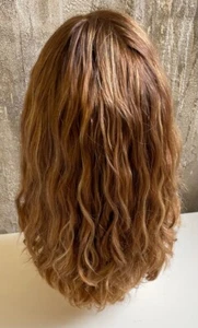 NEW YAFFA WIGS EUROPEAN KOSHER MONO ROOTED WAVY WIG R7/16/10 HIGHLIGHT YF1063 - Picture 1 of 7