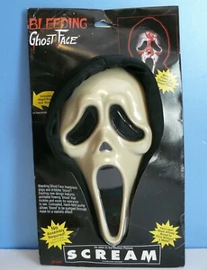 Vtg. SCREAM ~GHOST FACE~ MASK w/ BLEEDING Heart Pump NEW IN BOX (1997) Fun World - Picture 1 of 9