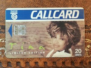 Tina Turner Limited Edition Collectable irish telecom Phone Card. 