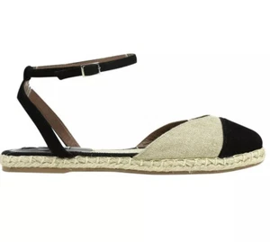 pre-loved authentic TABITHA SIMMONS size 37 cap toe ESPADRILLE flats - Picture 1 of 11