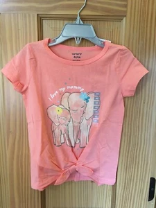 NWT Carter's Elephant Tee Shirt Top Girls Toddler many sizes - Picture 1 of 1