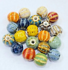 20 Large Ceramic Beads, 11mm Ceramic Beads With 2.5mm Hole