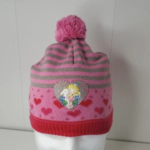 Prinzessin Lillifee Patch Girls Youth Kids Winter Knit Hat Cap Spiegelburg Pink - Picture 1 of 8