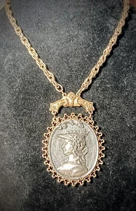 Collana medaglione grande Hermes (Mercurio) Arthur Pepper (ART) vintage - Foto 1 di 8