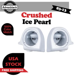 Caja de altavoces de 6,5" perla de hielo triturada se adapta al carenado inferior Harley Touring 83-13 - Imagen 1 de 8