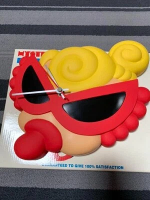 Hysteric Mini Wall Clock Sunglasses Face Design Japan Limited Kids Room Decor - Image 1 of 4