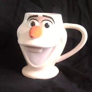 Walt Disney Frozen OLAF 5" CERAMIC Coffee/Tea/Hot Cocoa Cup/MUG Good Condition - Picture 1 of 8