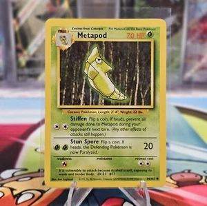 Metapod 54/102 Set Base Illimitato Vintage WOTC 1999 LP - Foto 1 di 2