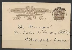 SOUTH AUSTRALIA LOT 2 POST CARD 1890 UNUSED  and 1903 PC PTPIRIE USED  FVF - Picture 1 of 2