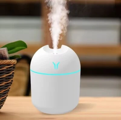 250ML USB Mini Air Humidifier Aroma Essential Oil Diffuser For Home Car with LED - Image 1 of 4