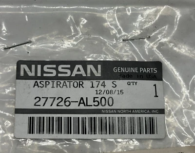 ASPIRADOR NISSAN 27726-AL500 GENUINO INFINITI 27726-AL500 Foto 1 de 4