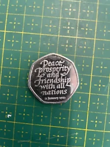 Peace Prosperity Brexit 50p 2020 - Picture 1 of 4