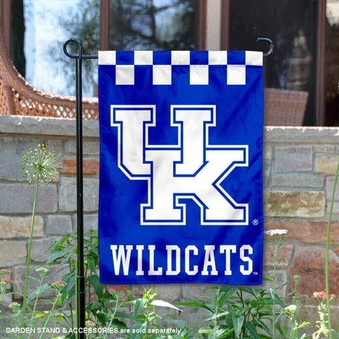 Kentucky UK Wildcats Checkerboard Garden Flag and Yard Banner Cover