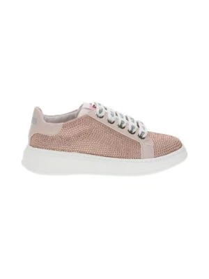 Chaussures Junior 4US Paciotti Sneakers À Lacets Mode Fashion 42353 Cipria - Photo 1/4