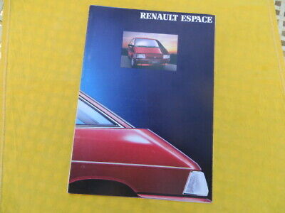 RENAULT Espace - Catalogue Publicitaire 1991 • 12€