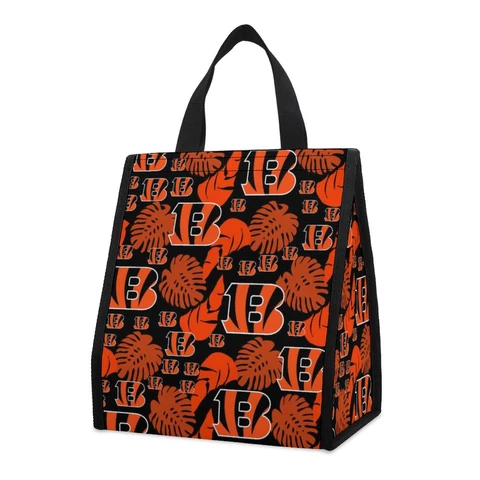 Cincinnati Bengals Foldable Insulation Lunch Bag Cold Bag Fans Picnic Handbag Cover