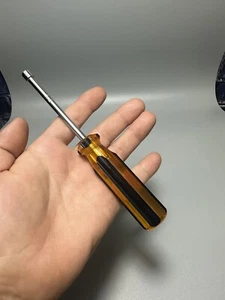 Hand Tool 3/16" Nut Driver - 6 Point - Yellow / Amber Hard Handle - Picture 1 of 8