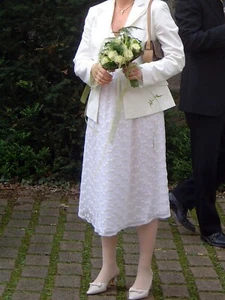 Hochzeit Brautkleid Belly button Umstandskleid Gr. 38 + Blazer v. Betty Barclay - Bild 1 von 16