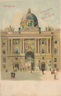 Litho Karte Gruss aus Wien, Burgthor (U16)
