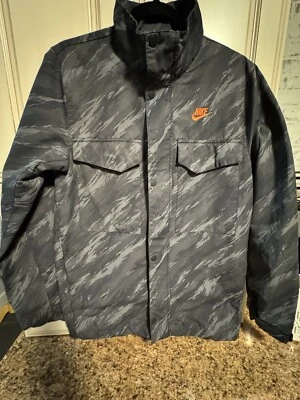 Nike M65 Dri-FIT Men’s Small Woven Full Zip Track Jacket Black Camo - Image 1 of 4