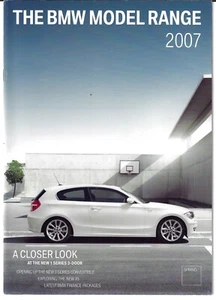 BMW Range Spring 2007 UK Market Sales Brochure 1 3 5 6 7 Series Z4 X3 X5 - Picture 1 of 6