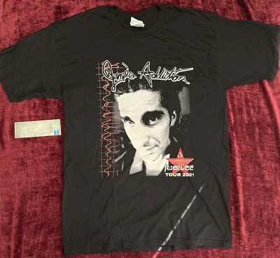 Vtg Jane's Addiction Jubilee 01 Tour L Concert Shirt & Orig Ticket Perry Farrell - Image 1 of 4