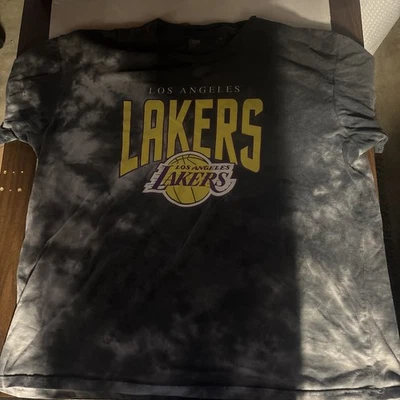 Young & Restless LA Lakers Tie Dye T Shirt NBA Size XXL - Image 1 of 4