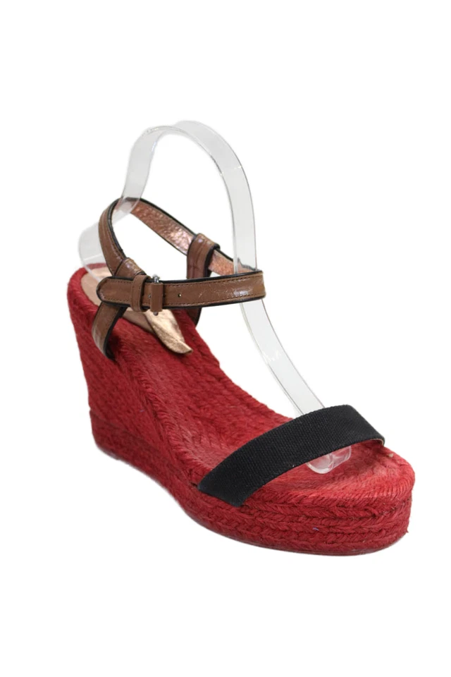 Sandalias de cuña Marc By Marc Jacobs para mujer con correa al tobillo alpargata rojas talla 39 9 Foto 1 de 4