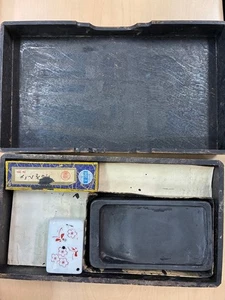 Calligraphy Set Ink Stone Ink Stick Vintage Suzuri Sumi Grinder  Shodo Shuji - Picture 1 of 6