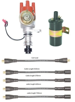 Distributor Volvo 240 245 340 2.0 2.3 electronic ignition Coil & Ignition Leads - Image 1 of 2