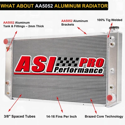 For 1992-1993 Chevy GMC C/K 2500 3500 Series 6.5L 395Cu Diesel V8 3 Row Radiator Foto 1 de 4