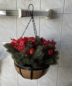 NEU* LUMIDA Flora künstl. Hängeampel outdoorgeeignet Timer, Ø 40cm (1298) - Bild 1 von 3