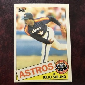 1985 Topps TIFFANY Set JULIO SOLANO ROOKIE #353 ASTROS - NM/MINT+ *HIGH GRADE*
