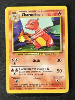CHARMELEON - 35/130 - 1995-1999 Base Set 2 - Pokemon Card - Great Condition - Image 1 of 2