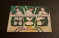 2008 Topps Triple Threads Mantle Williams DiMaggio Game-Used Relics #11/18 