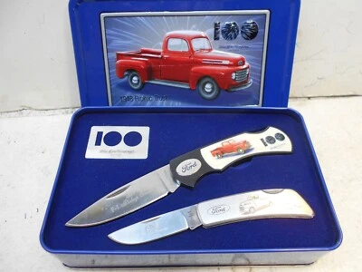 Juego de cuchillos vintage 1948 F1 Ford Pickup 100 aniversario + otro cuchillo Ford Foto 1 de 4
